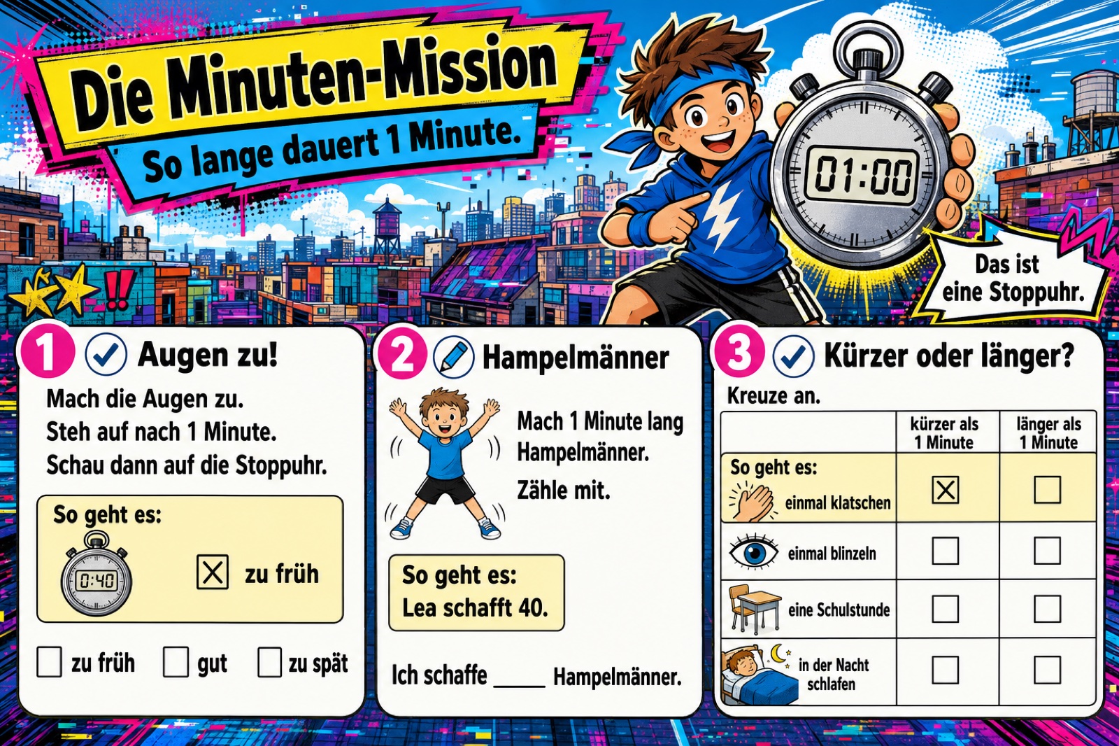 Die Minuten-Mission (leicht)