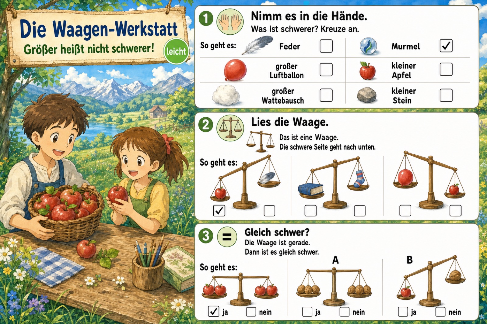 Die Waagen-Werkstatt (leicht)